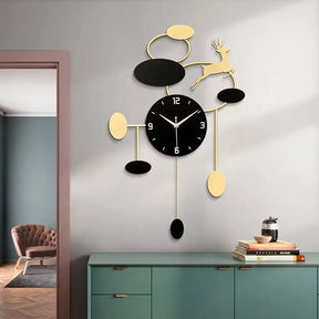 Modern Decorative Deer Wall Clock