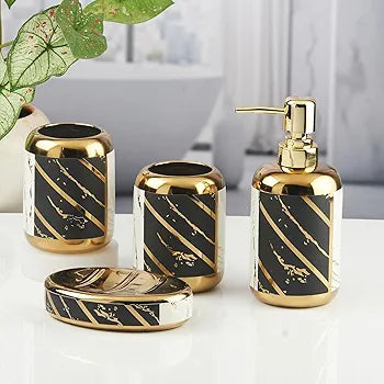 Ceramic Bathroom Accessories ( Set of 4 )