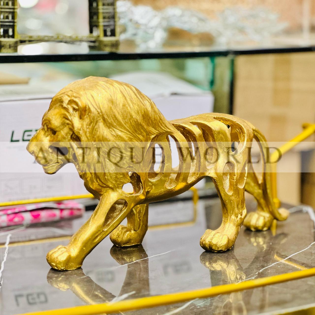 Golden Lion Statue