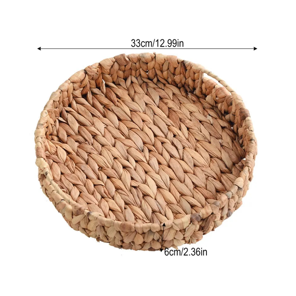 Rattan Wicker Handwoven Fruit Basket ( Set of 3 )