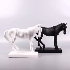 Modern Horse Sculpture Resin Ornament