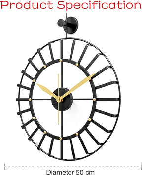 Round Wall Clock Without Numbers