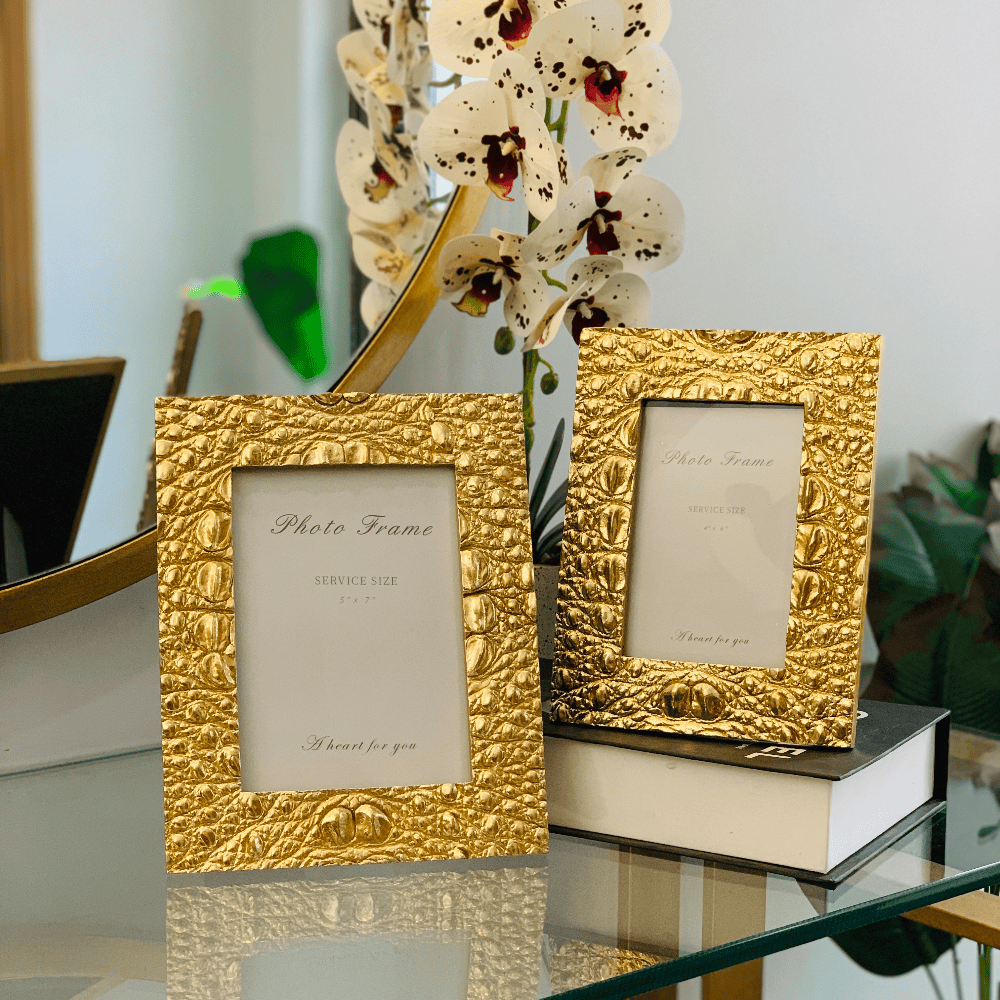 Risen Luxurious Gold 2pc Gift Photo Frame