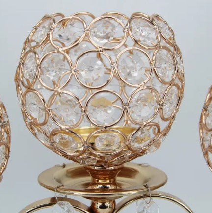 Retro Luxury Candle Table Decoration Candle Lamp Props