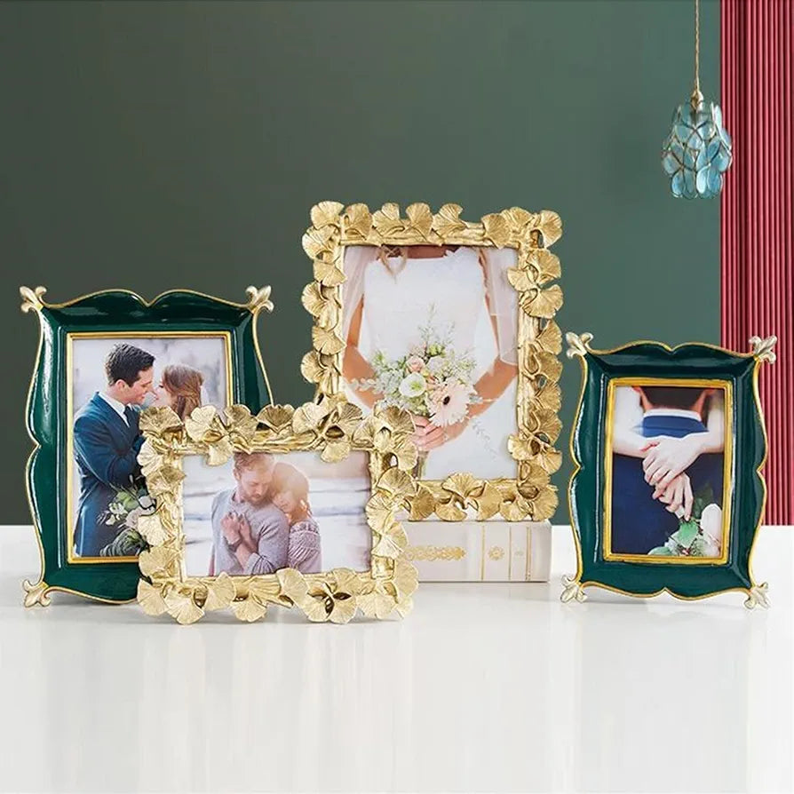 Ceramic Golden Photo Picture Frames