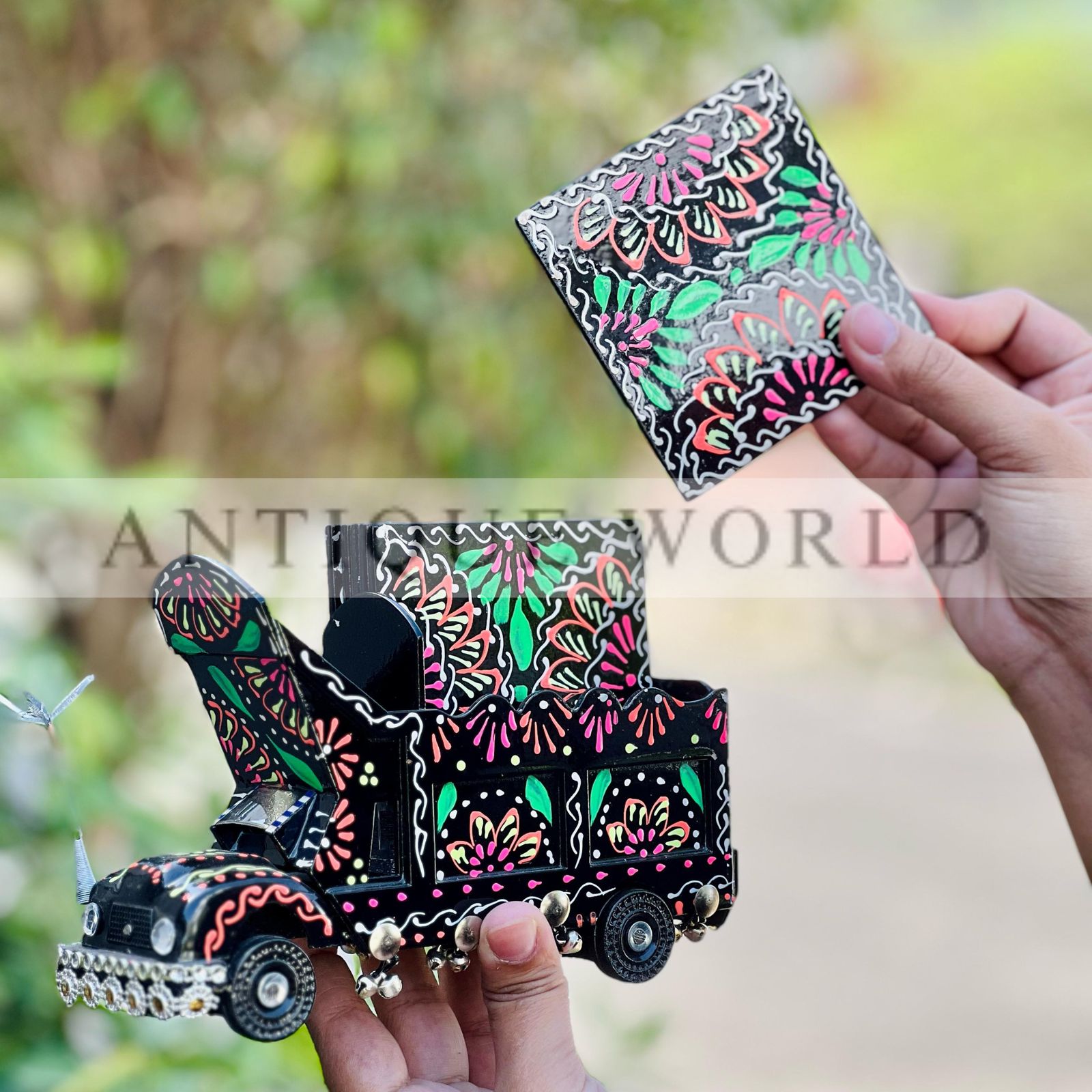 Coloured Truck Table Art Tea Coaster Decor