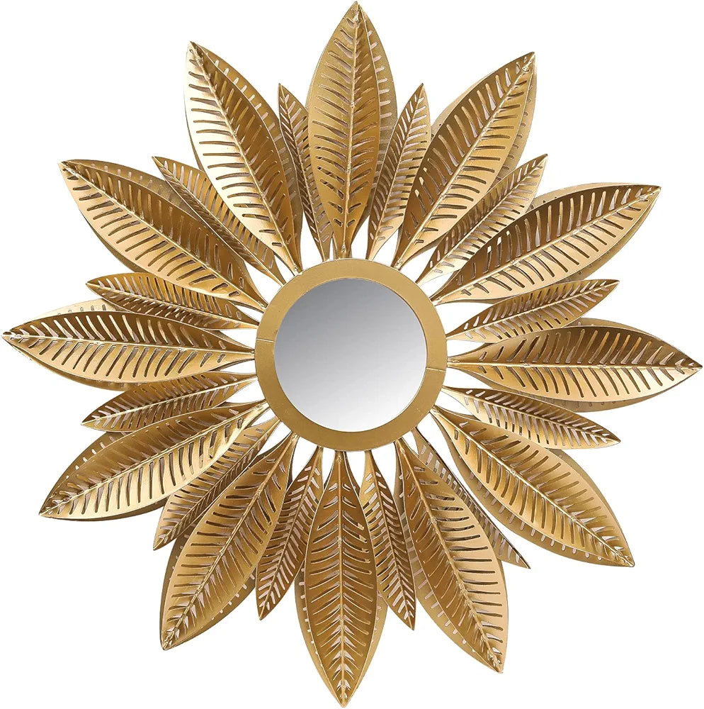 Golden Sunburst Wall Hanging Mirrors