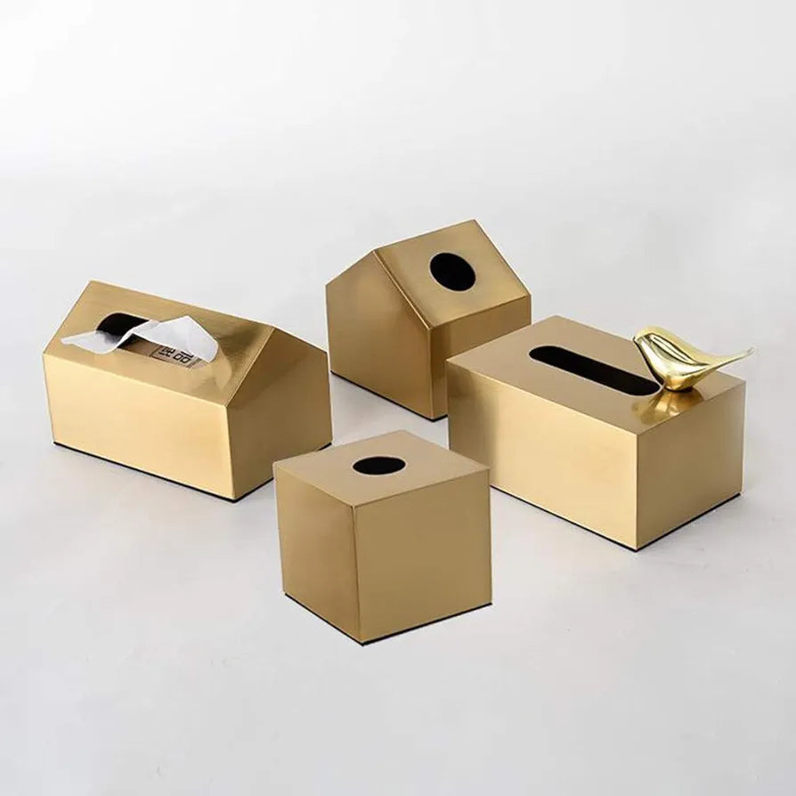 Luxury Gold Sparrow Tissue Box