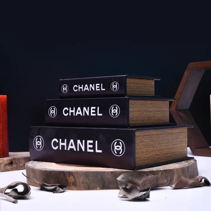 Premium Quality Chanel Book Decor ( Set of 3 )