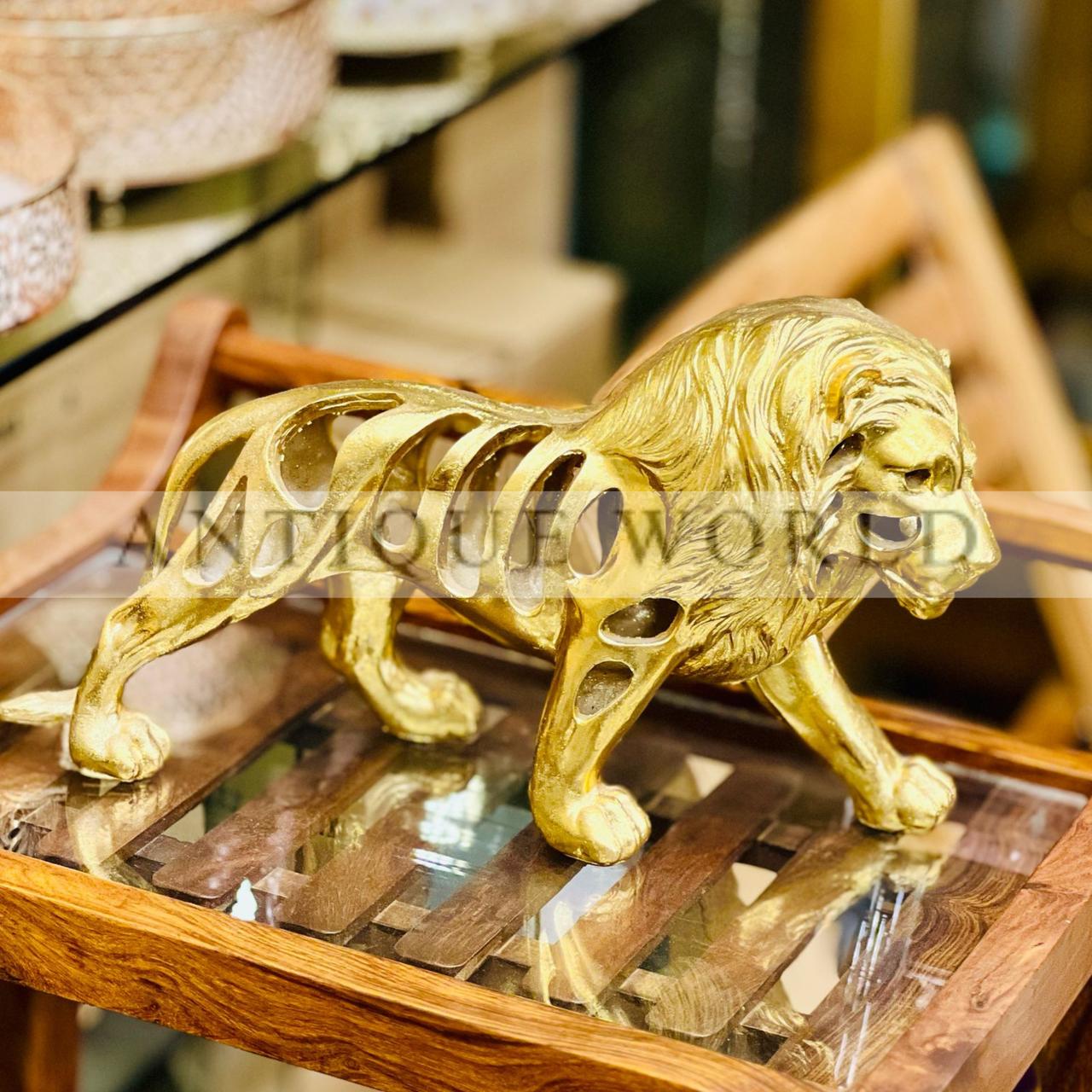 Golden Lion Statue
