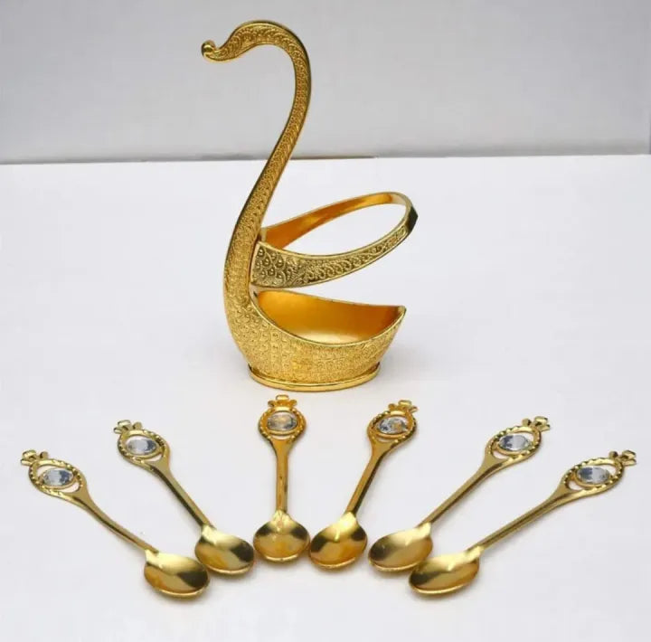 Swan Cutlery Holder Set