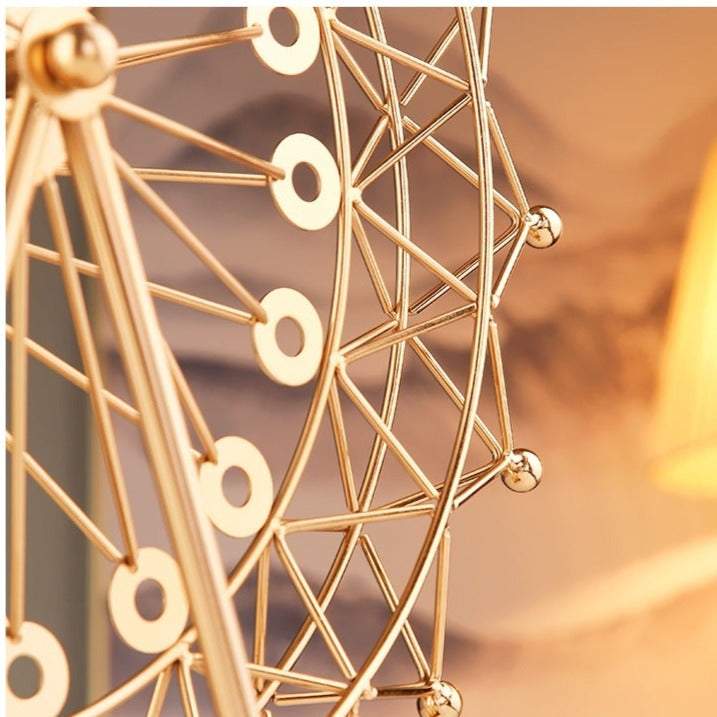 Golden Ferris Wheel Ornament