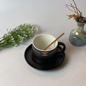 Chanel Cup With Saucer And Spoon