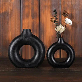 Donut Shaped Vase Decor