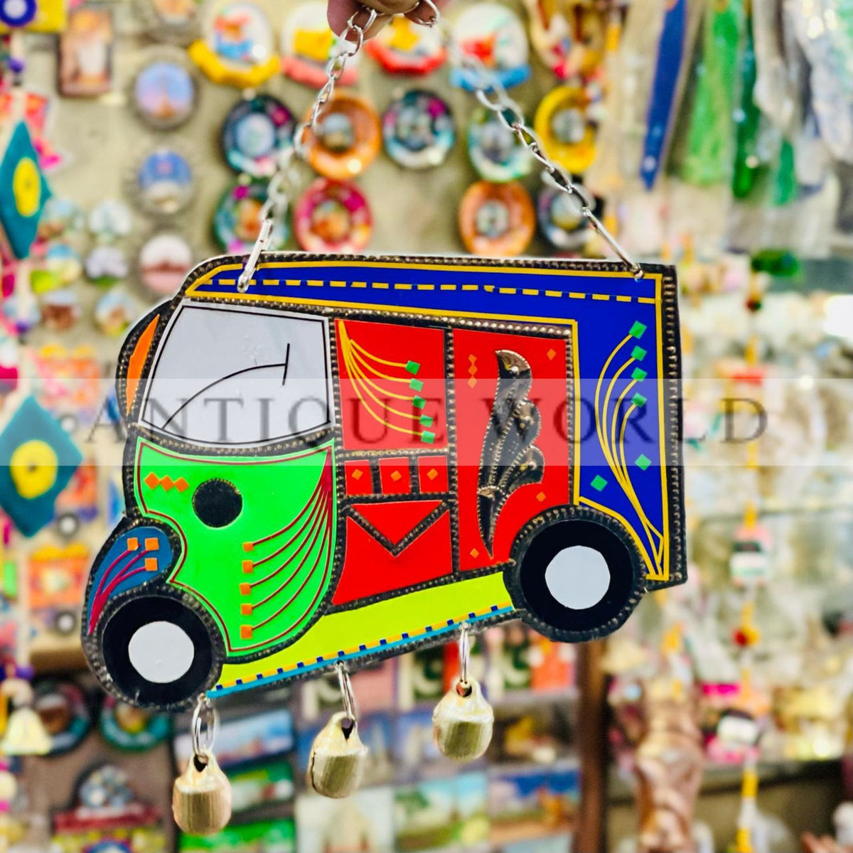 Handmade Metal  Wall Hanging Traditional Truck Art