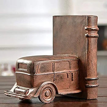 Retro Nostalgic Resin Classic Car Shape Bookend