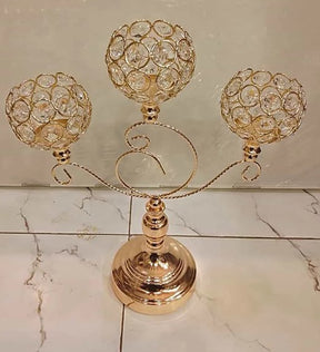 Retro Luxury Candle Table Decoration Candle Lamp Props