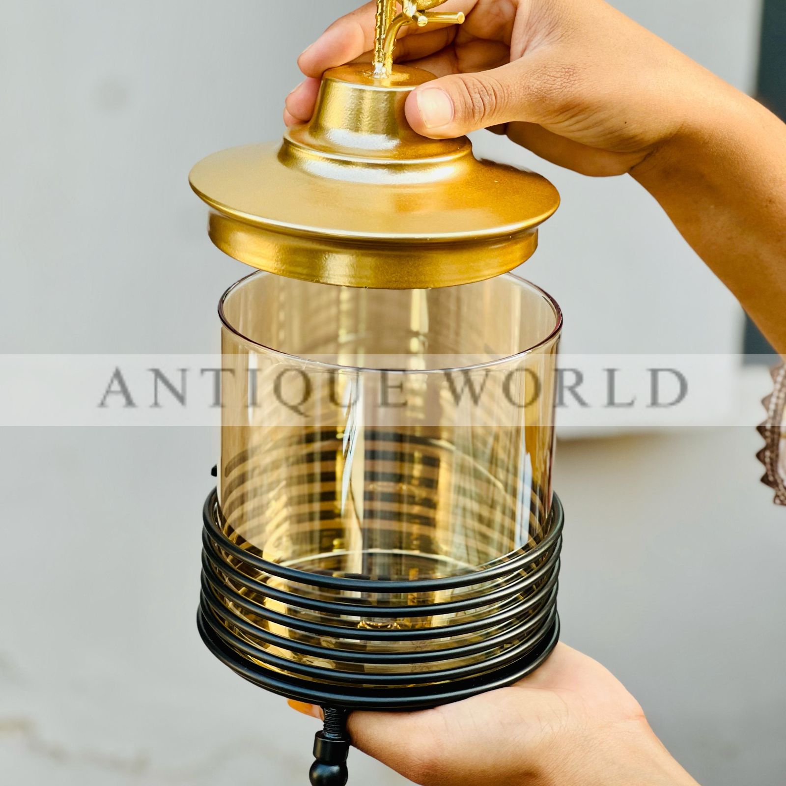 Rustic Harmony Storage Jar