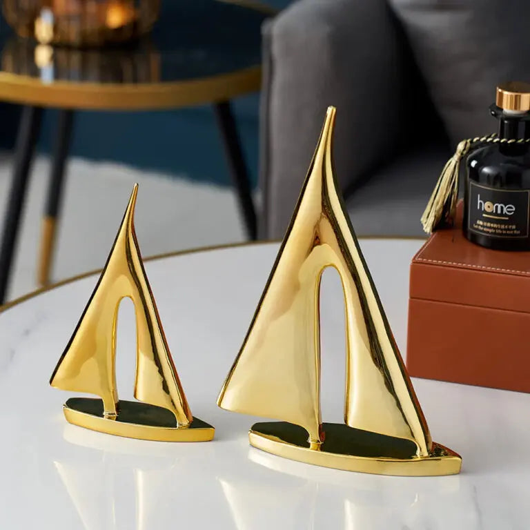 Metal Smooth Sailing Sailboat ornament