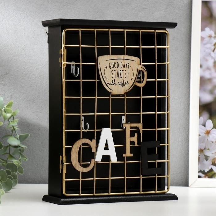 Antique Cafe Key Box Holder