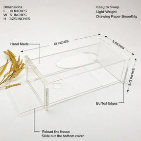 Elegant Clear Acrylic Tissue Box