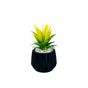 Matt Black Tri Texture Pots Planter 1Pc