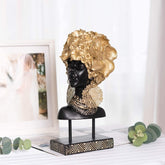 Handcrafted African Woman Head Statue