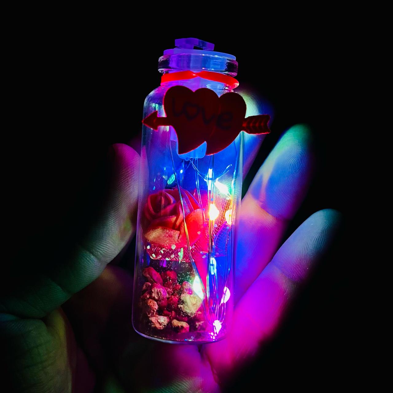 Multi Fairy Lights Message Bottle ( Set of 2 )