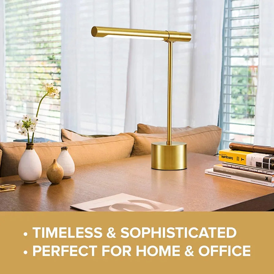Modern Midas Gold Bankers Lamp