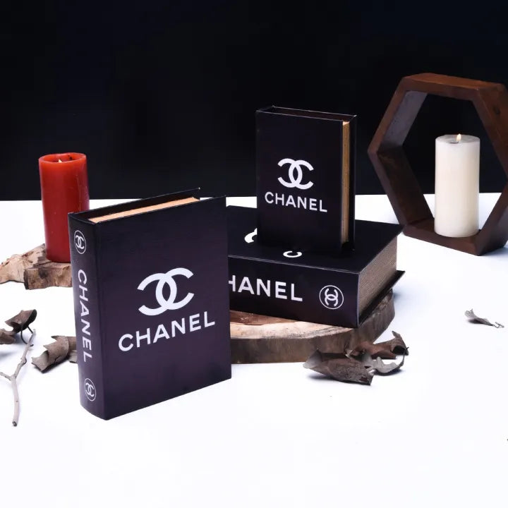 Premium Quality Chanel Book Decor ( Set of 3 )