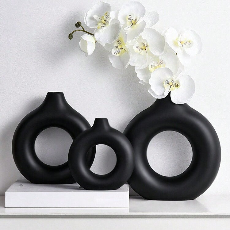 Donut Shaped Vase Decor