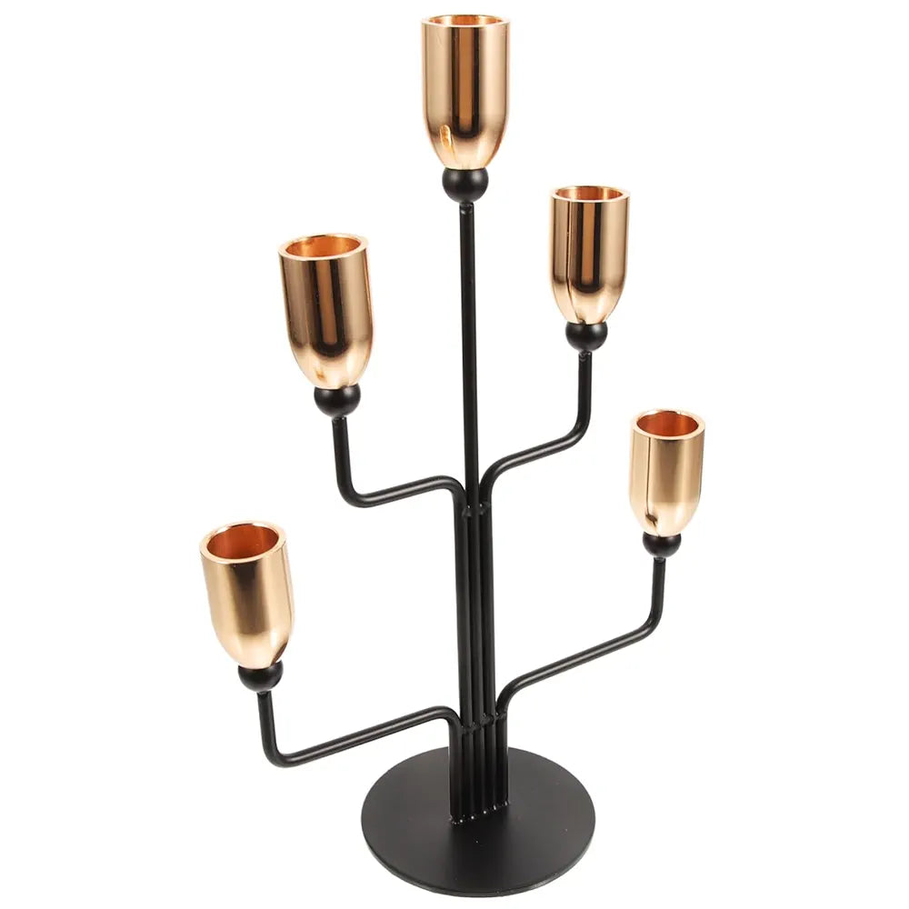 5 Arms Metal Candlestick Holder