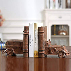 Retro Nostalgic Resin Classic Car Shape Bookend