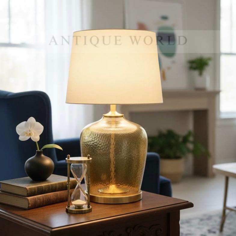 Contemporary Pleated Shade Lamp ( Pair )