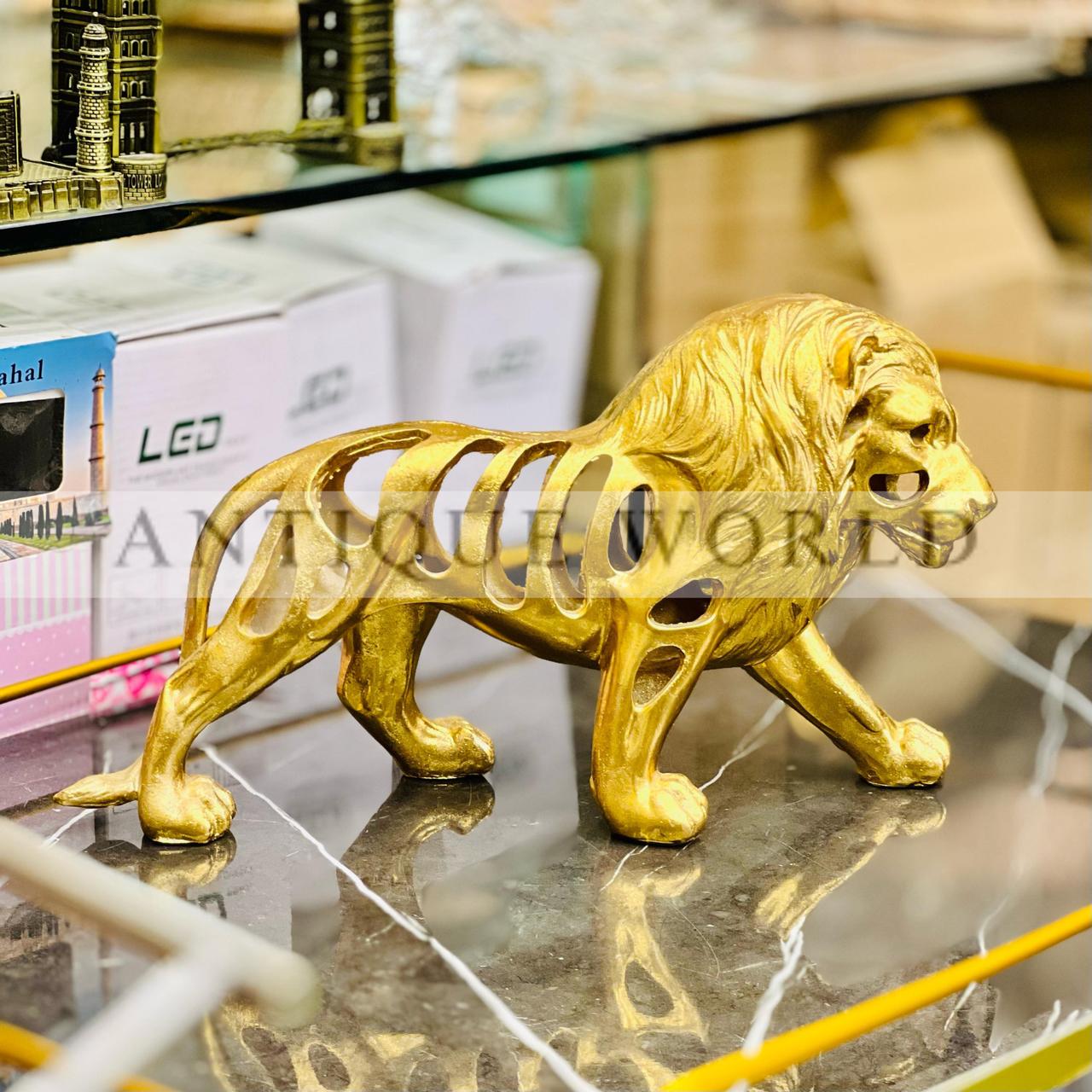 Golden Lion Statue