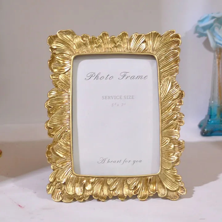 Resin Gold Photo Frame (2pc )