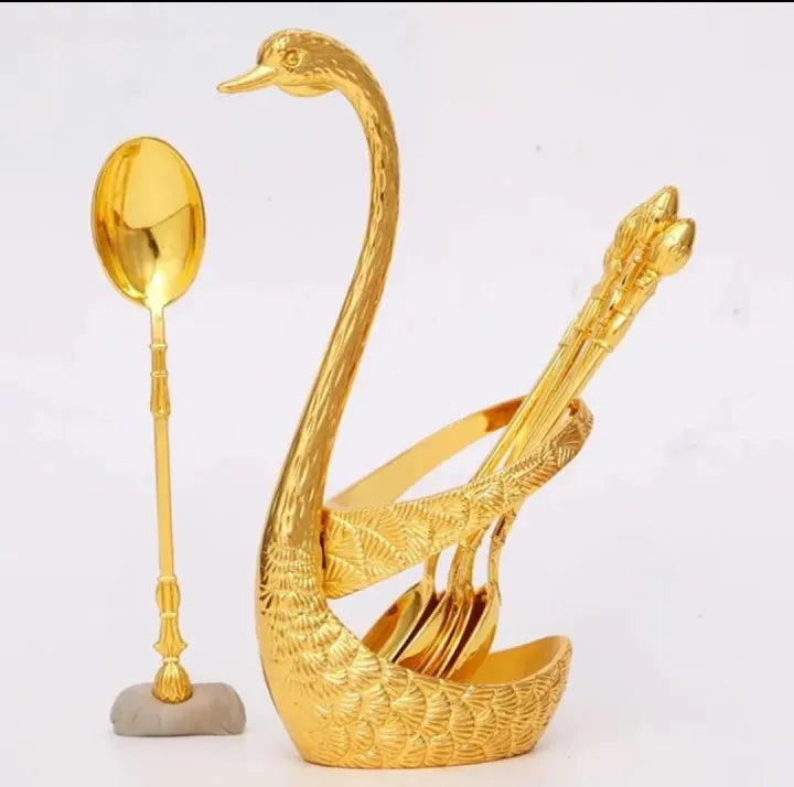 Swan Cutlery Holder Set