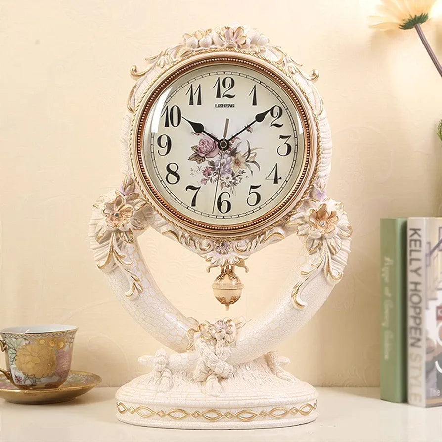 Desk Clock Table Clock Resin Table Clock European Style