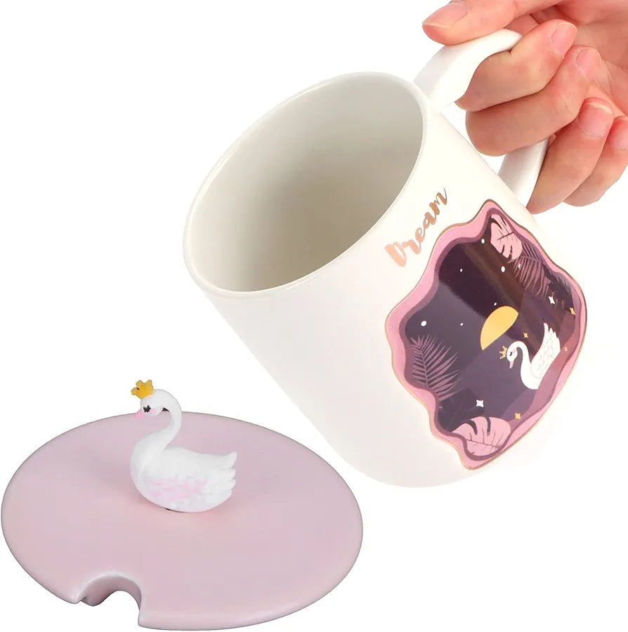 Ceramic Mug,Embossed Animal Cup Cartoon Cup Coffee Cup