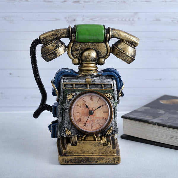 Telephone Tabletop Clock & Minni Money Bank