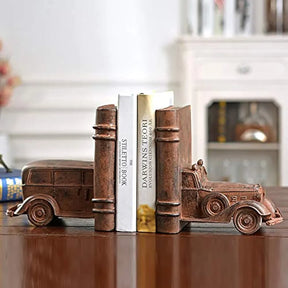 Retro Nostalgic Resin Classic Car Shape Bookend