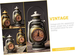 Vintage Kerosene Lamp Clock