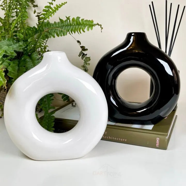 Donut Shaped Vase Decor