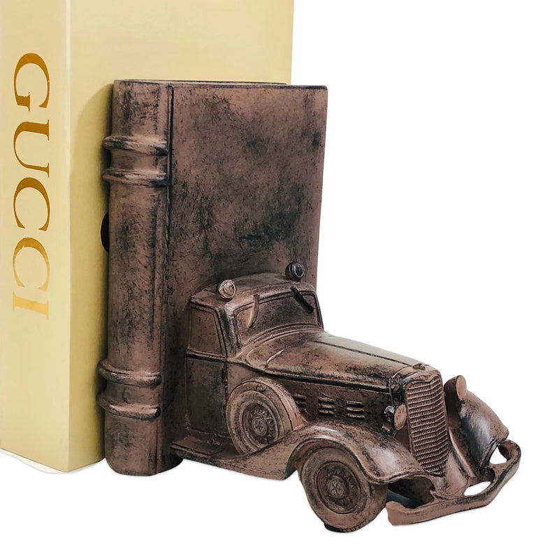 Retro Nostalgic Resin Classic Car Shape Bookend