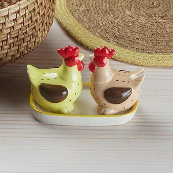 Ceramic Animal Salt and Pepper Shakers Set