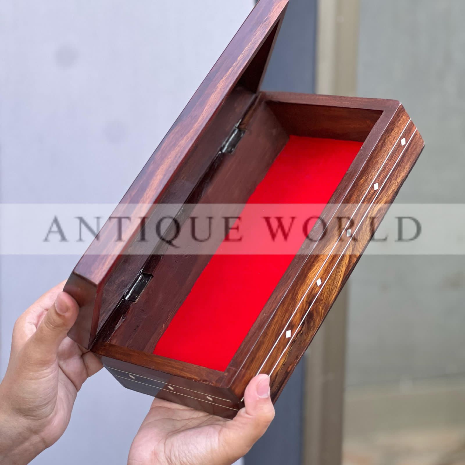 Sheesham Wood Inlay Tissue Box