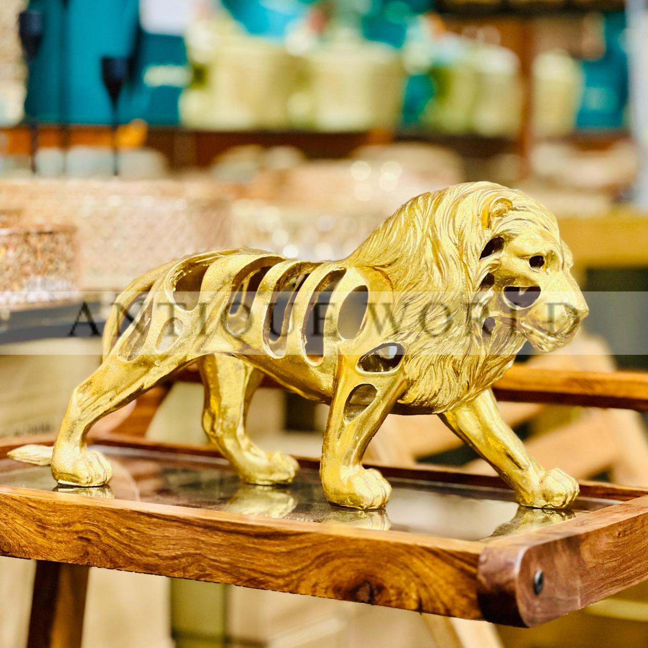 Golden Lion Statue