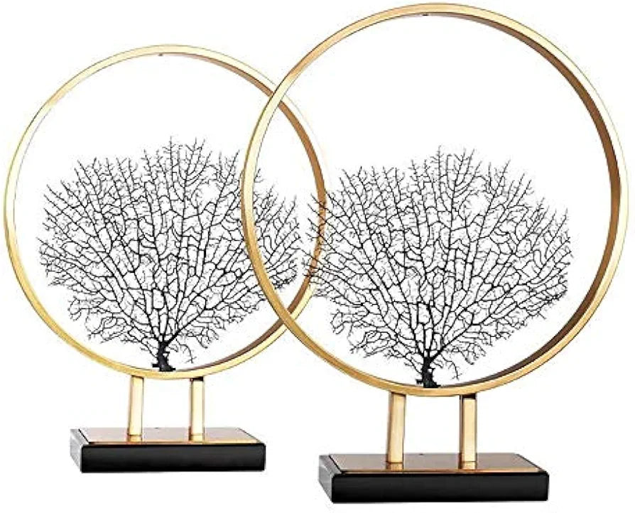 Coral Tree Metal Ornaments