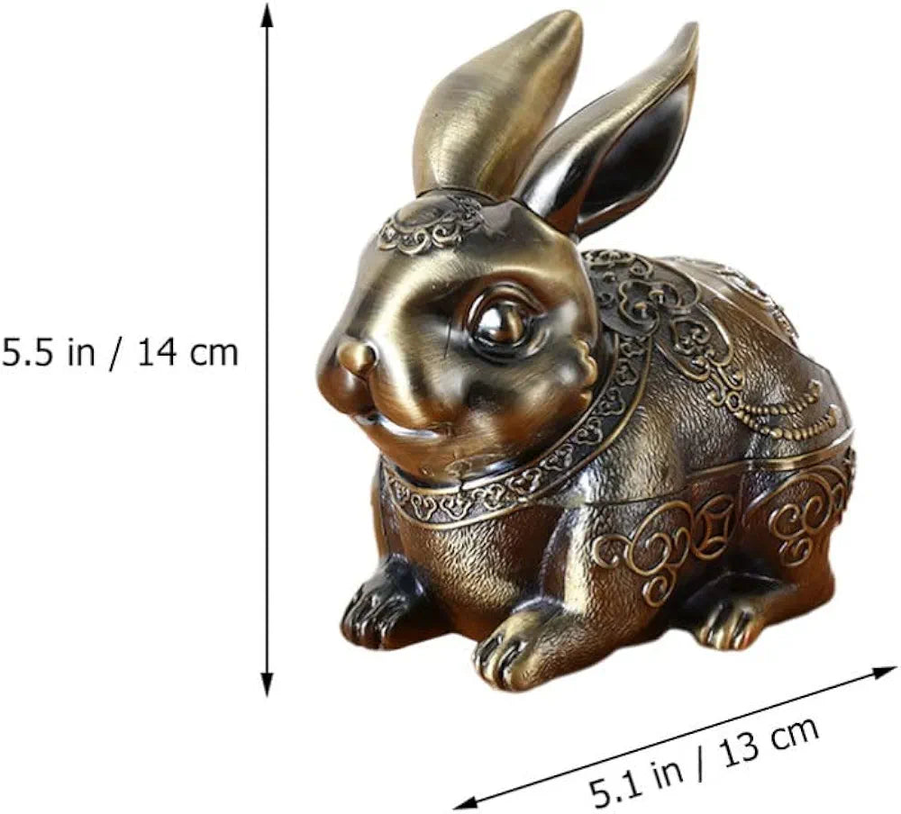 Vintage Ashtray Rabbit Sculpture