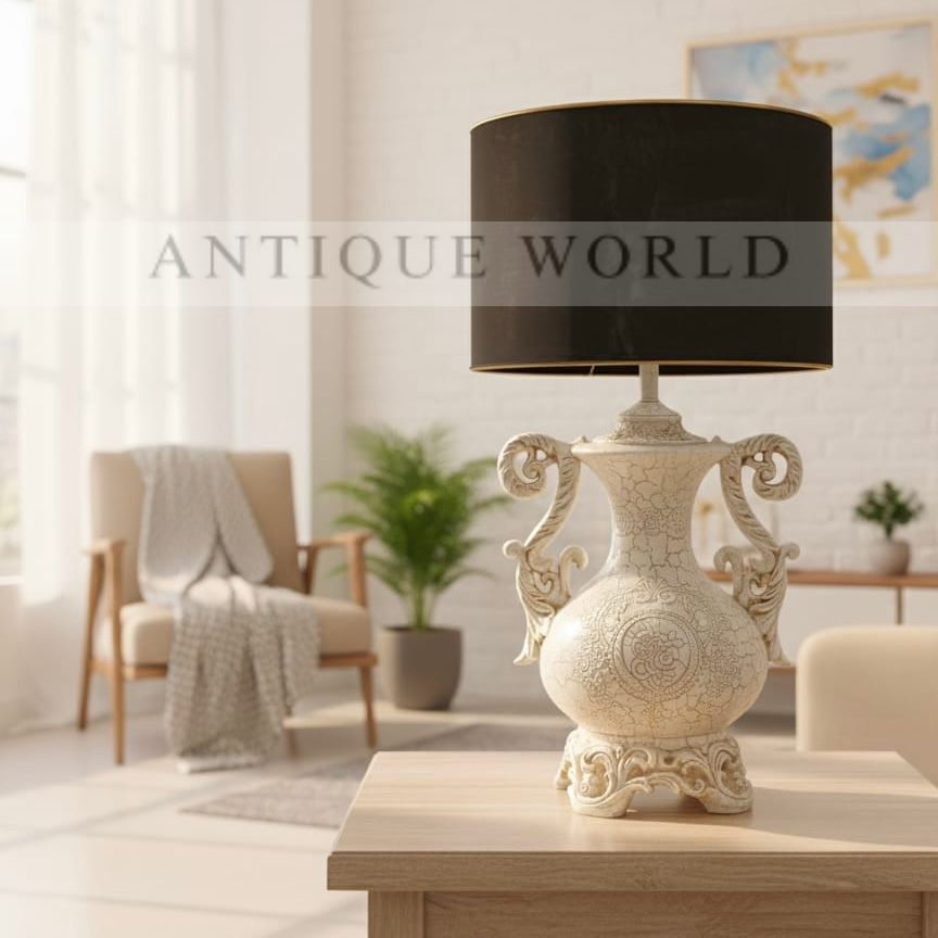 Textured Ceramic Base Modern Decorative Table Lamp